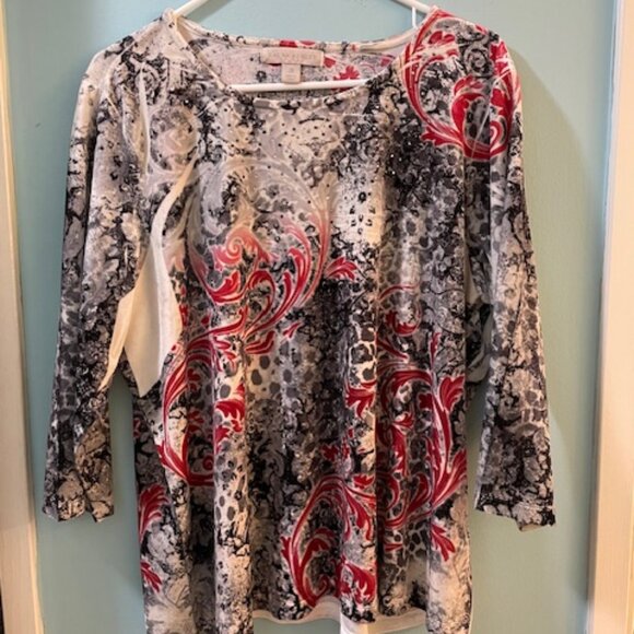 Laura Ashley Tops - Women's 2x Laura Ashley 3/4 Sleeve Top